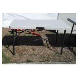 4ft Lifetime poly Folding Table 24" wide, used