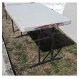 4ft Lifetime poly Folding Table 30" wide, used