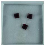 Gemstones, fuchsia Swarovski Crystal 1.01ct