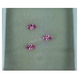 Gemstones, pink Swarovski zirconia 0.6cts