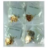 Four pairs of Washington Redskin  earrings