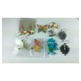 Jewelry bird and butterfly themes pins and