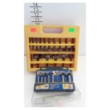 2 hole saw kits, small one is ryobi