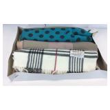 Three cashmere feel 100percent acrylic scarves