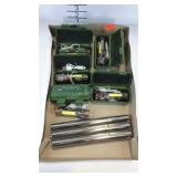 Five LED flashlights rechargeable and a flask