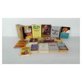 Book lot: cook books, quotes and jokes, novels,