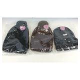 Three new beanie hats