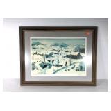 "Catch the Christmas Turkey" print by Will Moses,