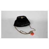 Beaded black evening purse by La Regale