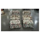Pair of upholstered living room chairs. Believe