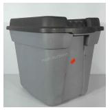 Rubbermaid storage tote with lid. Measures