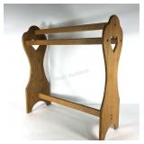 Oak quilt rack, 30x30x11