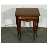 Two nested tables,  tallest measures 14 x 20 x