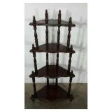 Mahogany corner stand. A few nicks/blemishes. 45"