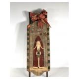 Holiday decor wooden sled, 13x39
