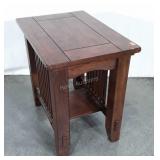 Modern Mission Style End Table, 18x26x25" high