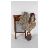 Country craft wall art, small washboard and