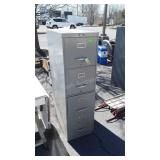 Steel 4 Drawer File Cabinet, letter size,