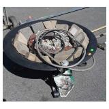 Propane Fire Pit, has gas hose, regulator,