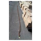Long Tie Down Chain, hooks on both ends, about
