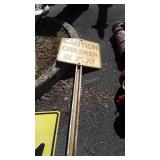 Road Signage 24" size with steel post