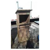 Trex Built Trash Can House, the front slides up