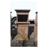 Trex Built Trash Can House, the front slides up