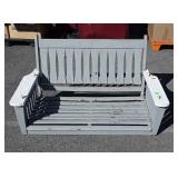 Porch Swing, all wooden slatted seat 45"