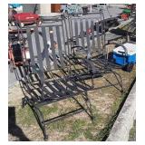 Pair of Wrought Iron Spring Rocker type Chairs.