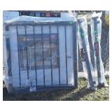 GATE 46" and Two Aluminum Railing End posts, 42"