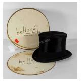 Knox of New York top hat with box (needs bottom