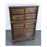 Three pc Bedroom Furniture lot. Chest of