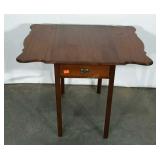 Drop leaf table, one drawer, blemishes as shown,