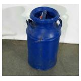 Metal milk pail,  painted, 24", condition as