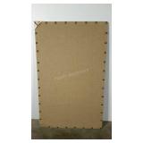 Message board, burlap covered, 34 x 55, missing