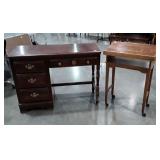 Two pc Home Furnishings lot, Students Desk,