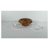 Pyrex, two covered glass corningware and pyrex