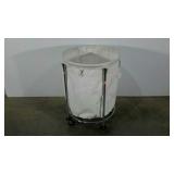 Laundry bin, canvas, 32" tall, one hole as shown