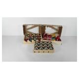 Christmas decor, three boxes of Shiny brite