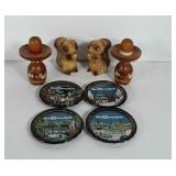 Squirrel salt and pepper shakers, 3" (one