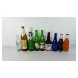 Glass bottles, includes Mountain Dew, Lively