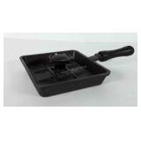 Cast iron panini pan with press, 6"