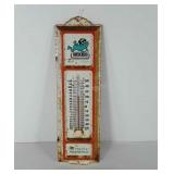 Woods metal thermometer , 13", rust