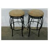 Two swivel stools, 30" tall, SELLER CODE 36,