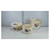 Knowles utility ware ceramic fruit bowls, one