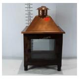 Decorative lantern/candle housing with copper