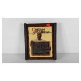 Black Americana, raisin crate board sign with