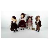 Four porcelain dolls, includes The heritage