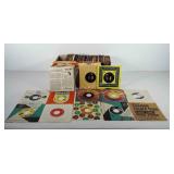 Box of 45RPM records, includes Billy Gray, Bobby