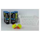 Tennis balls, four packs of Dunlop ATP